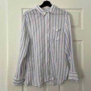 JCrew classic fit gauze button up shirt